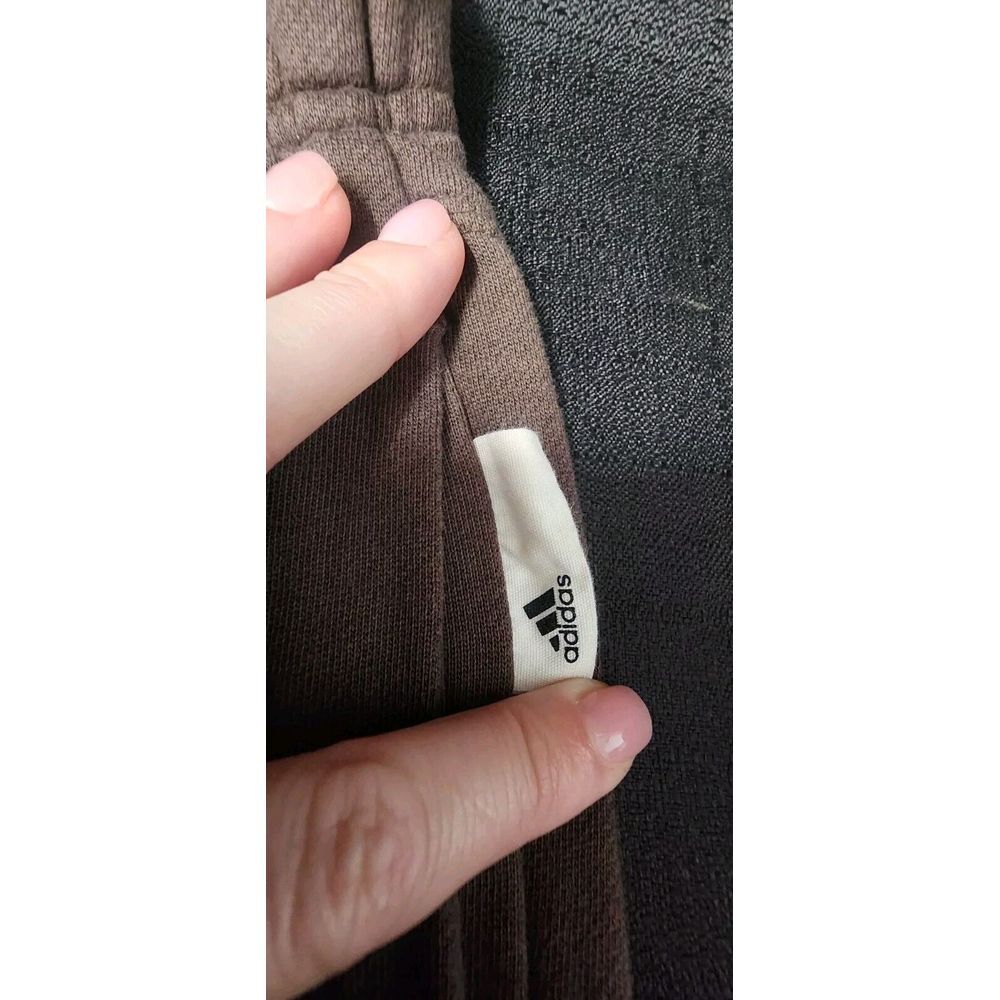 Adidas Women's Brown Slim Long Joggers Size XS Logo Drawstring Lightweight EUC - Picture 7 of 10